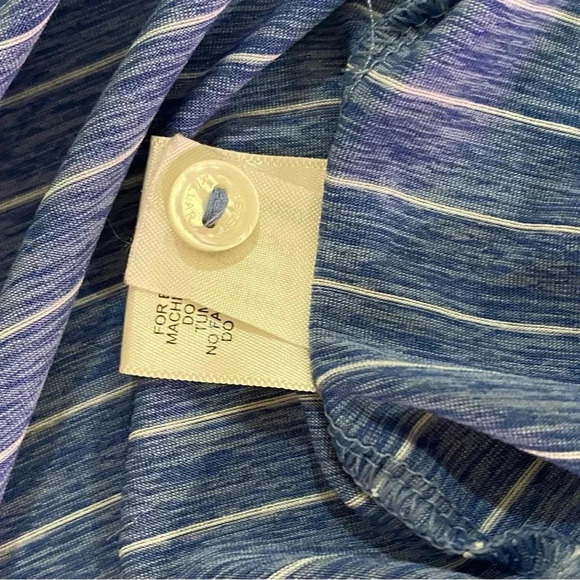 Peter Millar crown crafted  men’s blue striped golf polo preppy shirts size L - Picture 7 of 9